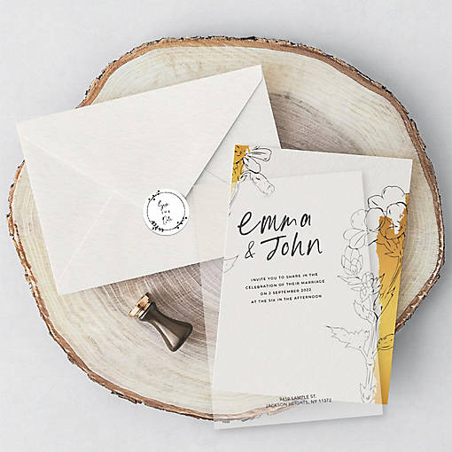 120PC Save The Date Cursive Minimal