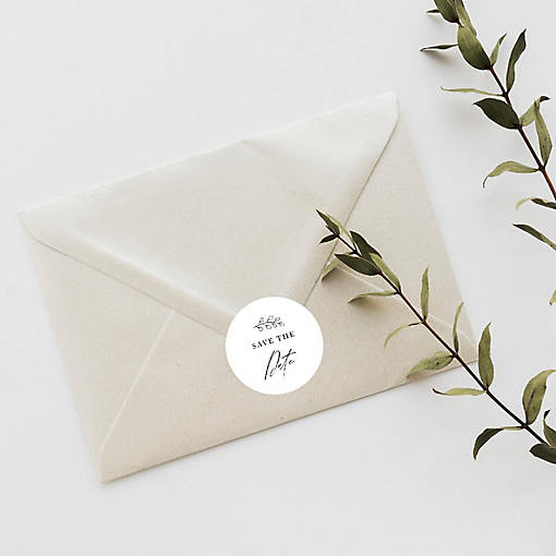 120PC Save The Date Minimal Leaf Branch