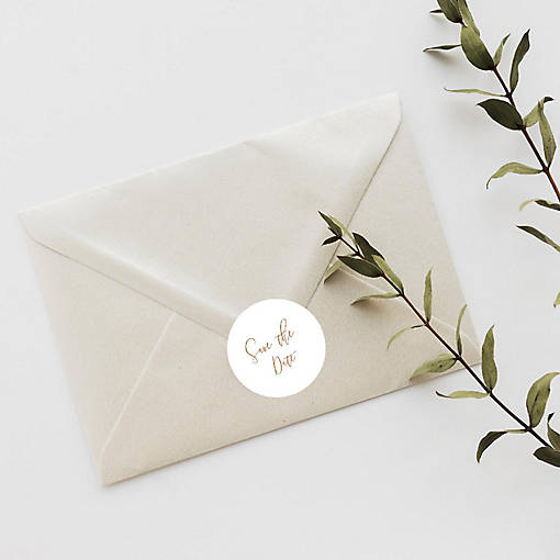 120PC Save The Date Rose Gold Design