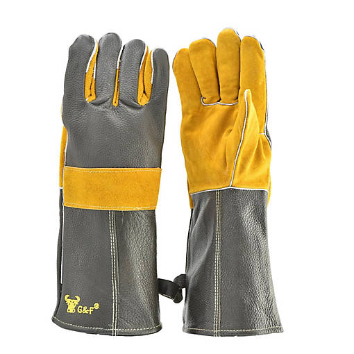 14.5&amp;#8216;&amp;#8217; Grain Cowhide Leather Gloves