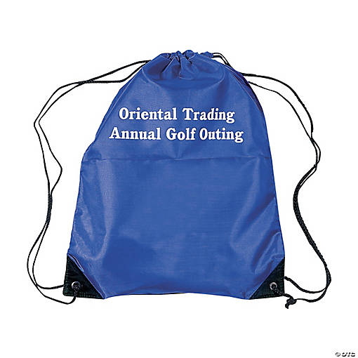 14" x 18" Personalized Large Drawstring Bags - 12 Pc.