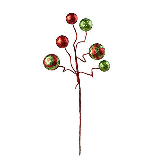 19" Glitter Ball Pick: Red &amp; Lime
