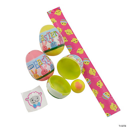 2 1/2" Bulk 96 Pc. Prize-Filled Plastic Easter Egg Assortment