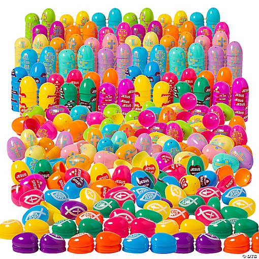 2 1/4" Bulk 864 Pc. Religious Plastic Easter Egg Assortment