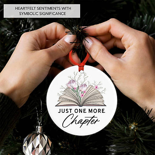 2.8" Ceramic Ornament, One More Chapter