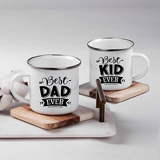 2 Campfire Mug Best Dad Ever/Best Kid
