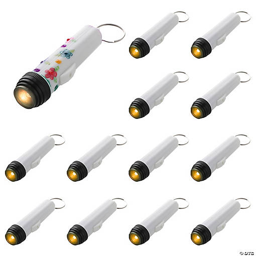 2" DIY Mini Flashlight Keychains - 12 Pc.