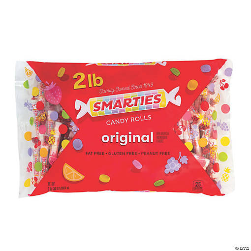 2 Lb. Smarties&amp;#174; Fruit-Flavored Hard Candy Rolls - 120 Pc.