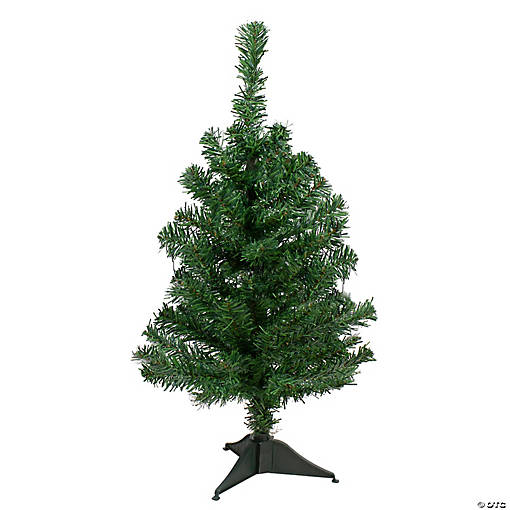 2' Medium Two-Tone Mixed Green Pine Artificial Christmas Tree - Unlit