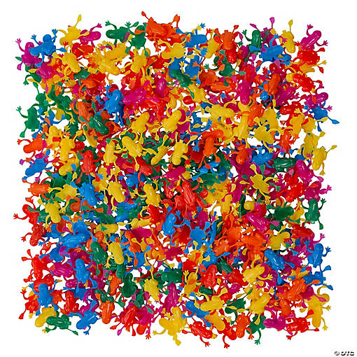 2" Mega Bulk 2016 Pc. Mini Bright Colors Plastic Jumping Frogs