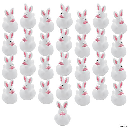 2" Mega Bulk 720 Pc. Easter Bunny White Rubber Ducks