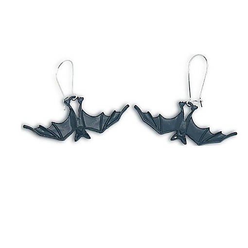 2 Pack Black Bat Halloween Earrings