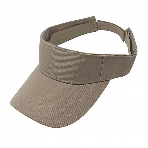 2-Pack Sun Visor Adjustable Cap Hat Athletic Wear (Khaki)
