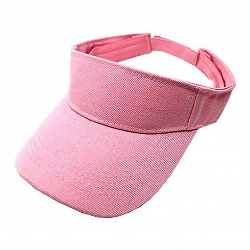 2-Pack Sun Visor Adjustable Cap Hat Athletic Wear (Pink)
