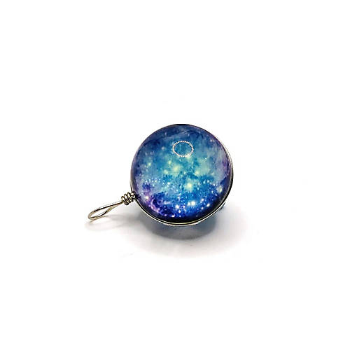 2 Wire Wrapped Galaxy Charms