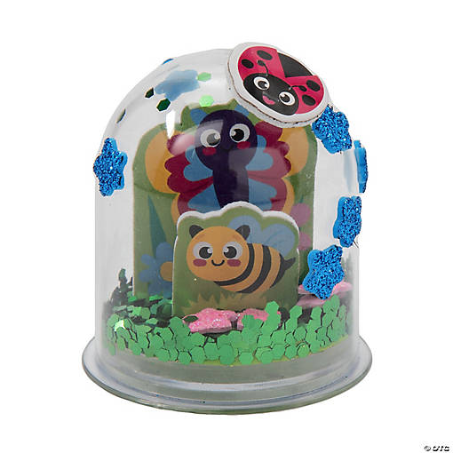 2" x 2 1/4" Bug Jar Glitter Globe Craft Kit - Makes 12