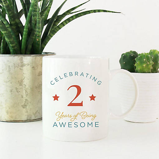 2 Years Awesome Ceramic Mug