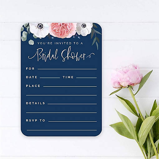 20 Eucalyptus Bridal Shower Invitations