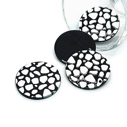 20 Pcs Leopard Print Circle Disk