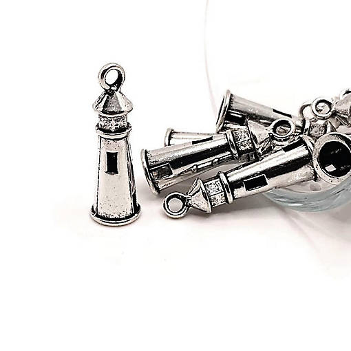 20 Pcs Lighthouse 3D Nautical Charms