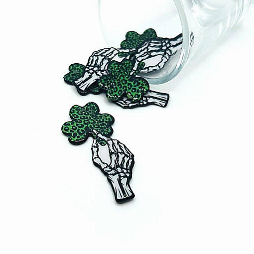 20 Pcs Punk St. Patrick's Day Skulls