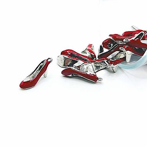 20 Pcs Red Ruby Heels Charms