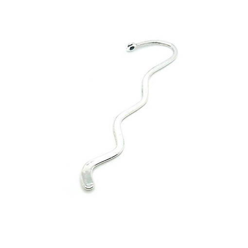 20 Pcs Silver Squiggle Bookmark Base