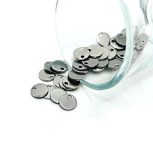 20 Pcs Silver Stamping Tag Blanks