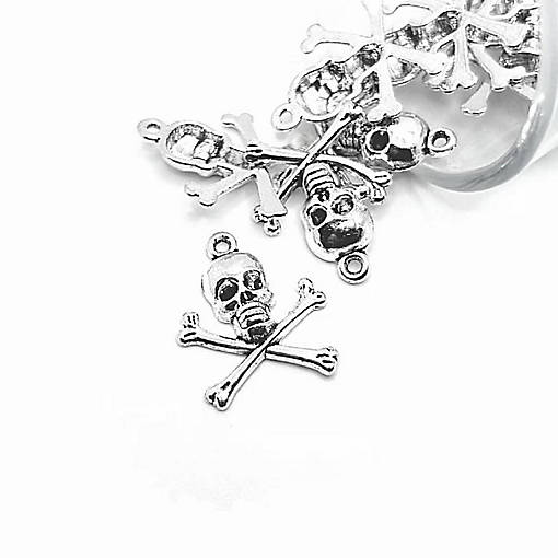 20 Pcs Skull and Bones Pirate Charms