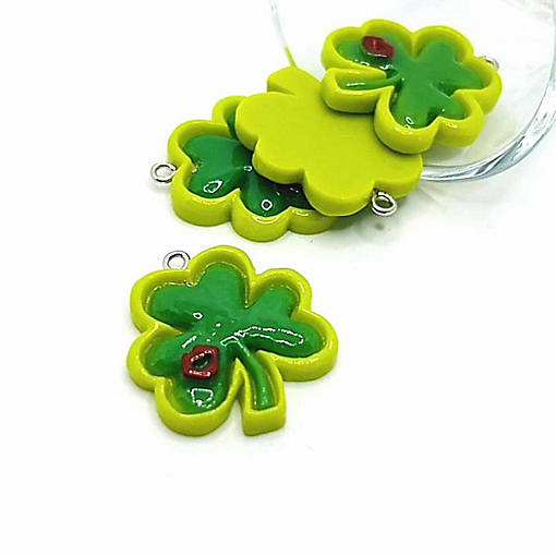 20 Pcs St. Patrick's Day Clover Charms