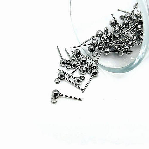 20 Pcs Stainless Steel Stud Earring Base