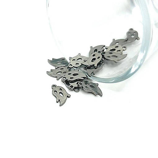 20 Pcs Steel Ghost Charms