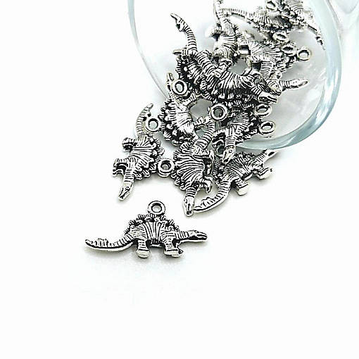 20 Pcs Stegosaurus Dinosaur Charms