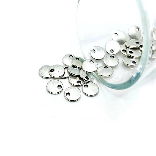 20 Pcs Tibetan Silver Stamping Tag Blank