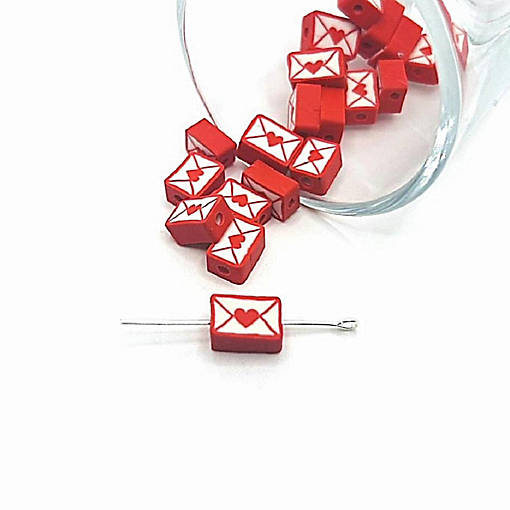 20 Pcs Valentine's Day Letter Beads
