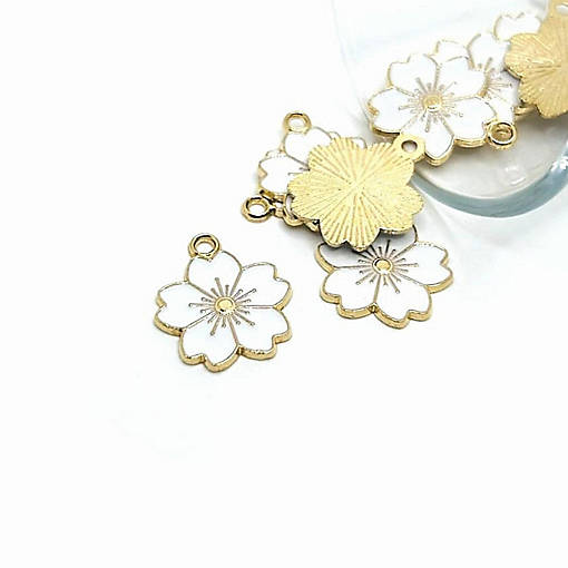 20 Pcs White Cherry Blossom Flowers