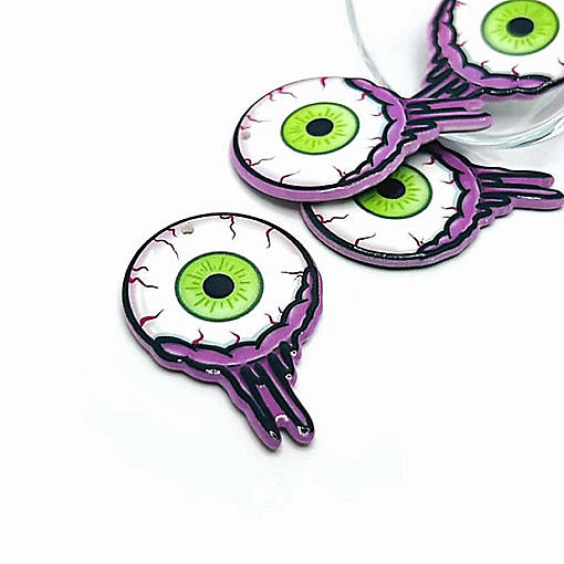 20 Pcs Zombie Eyeball Pendants