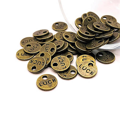 20 Small Bronze Irish Luck Charms
