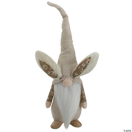 20" Standing Easter Gnome Figure with Bunny Ears