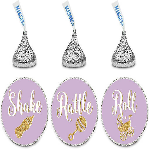 216 Chocolate Drop Labels Lavender Shake