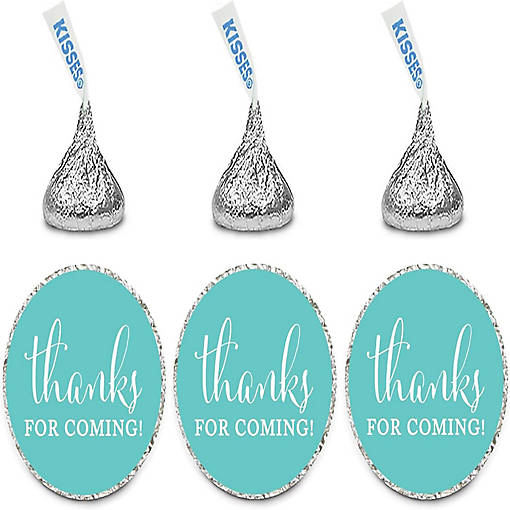 216 Diamond Blue Thanks Chocolate Labels