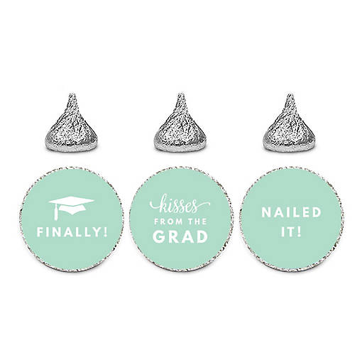 216 Graduation Mint Chocolate Drop Label