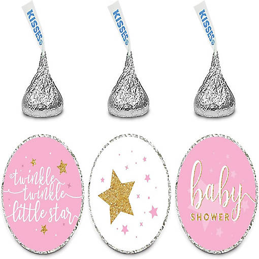 216 Twinkle Twinkle Pink Chocolate Label