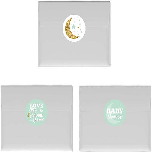 216PK Moon and Back Mint Chocolate Label