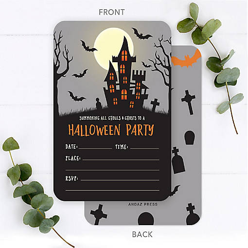 24 Halloween Invitations Summoning All