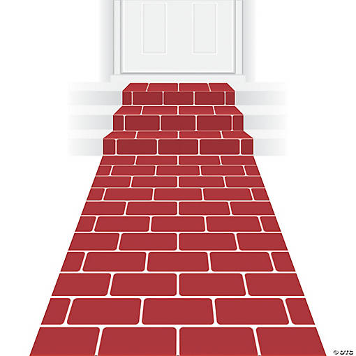 24" x 10 Ft. Red Brick Polyester Aisle Runner