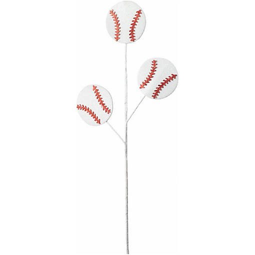 25" Glitter Baseballs Spray