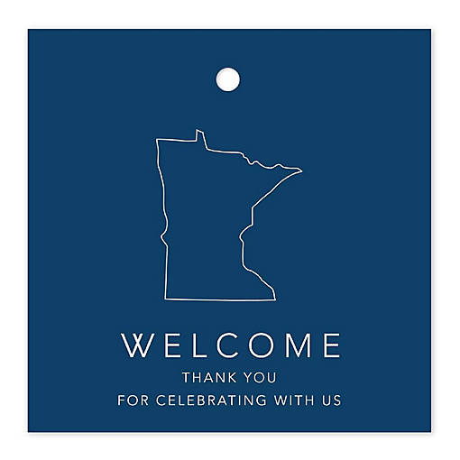 2in Navy OOT Welcome Minnesota Tags