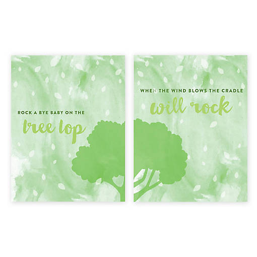 2PC Rock a Bye Baby Poster 8.5x11