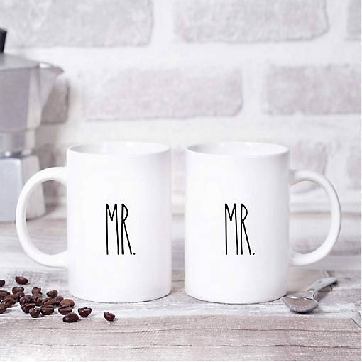 2PK Mr. &amp; Mr. Simple Rustic Coffee Mug